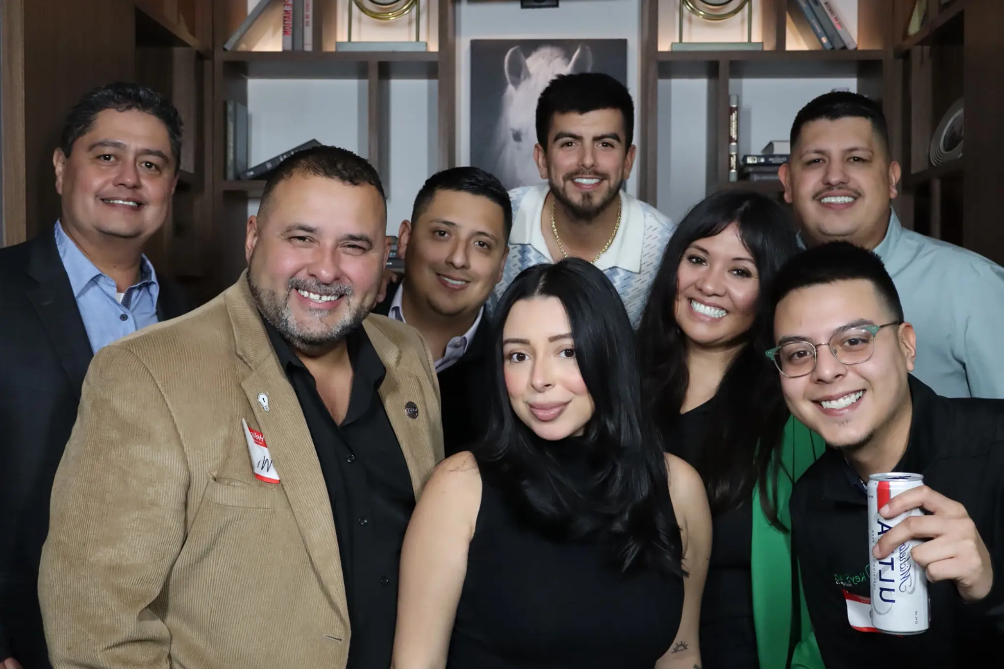 Large corporate group captured by the DSLR photo booth by Images & Creations