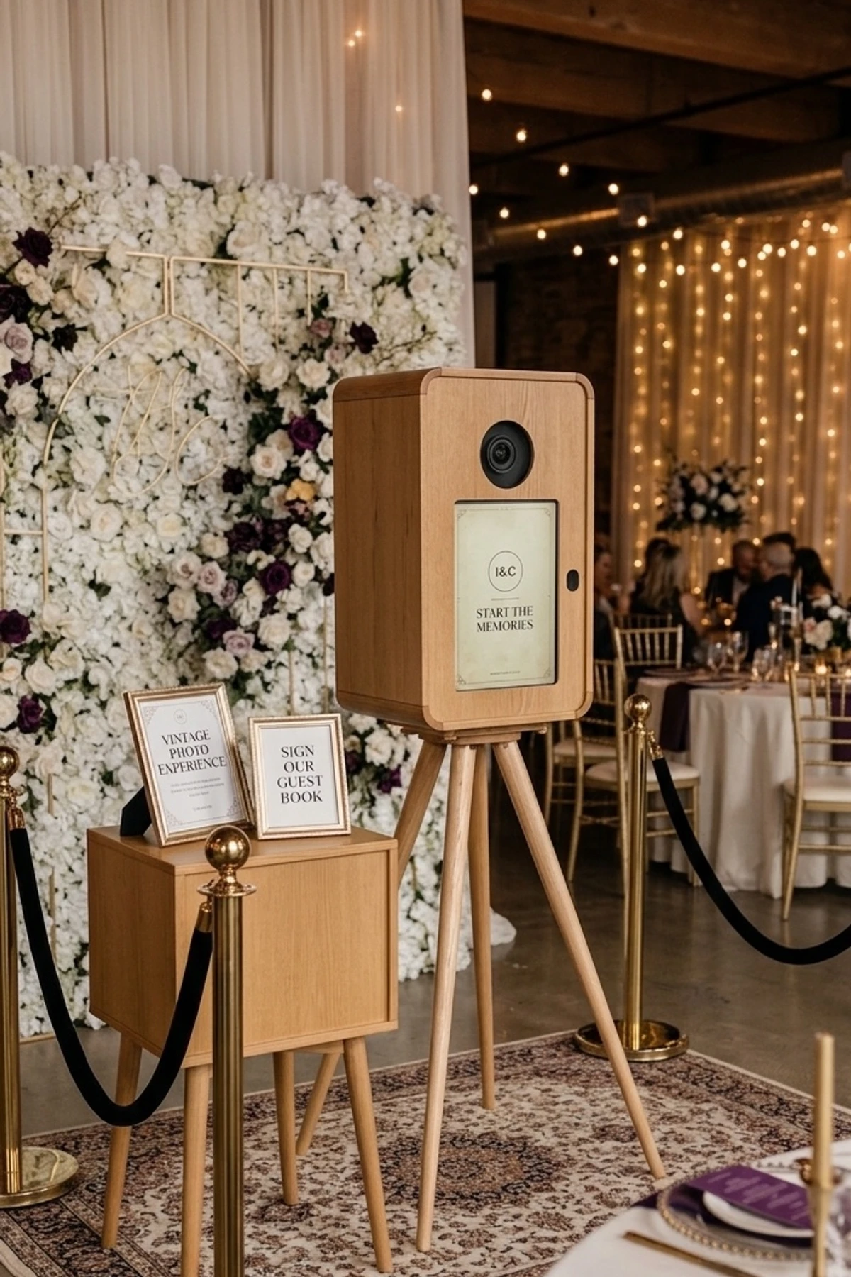 Images & Creations vintage photo booth at a Chicago event