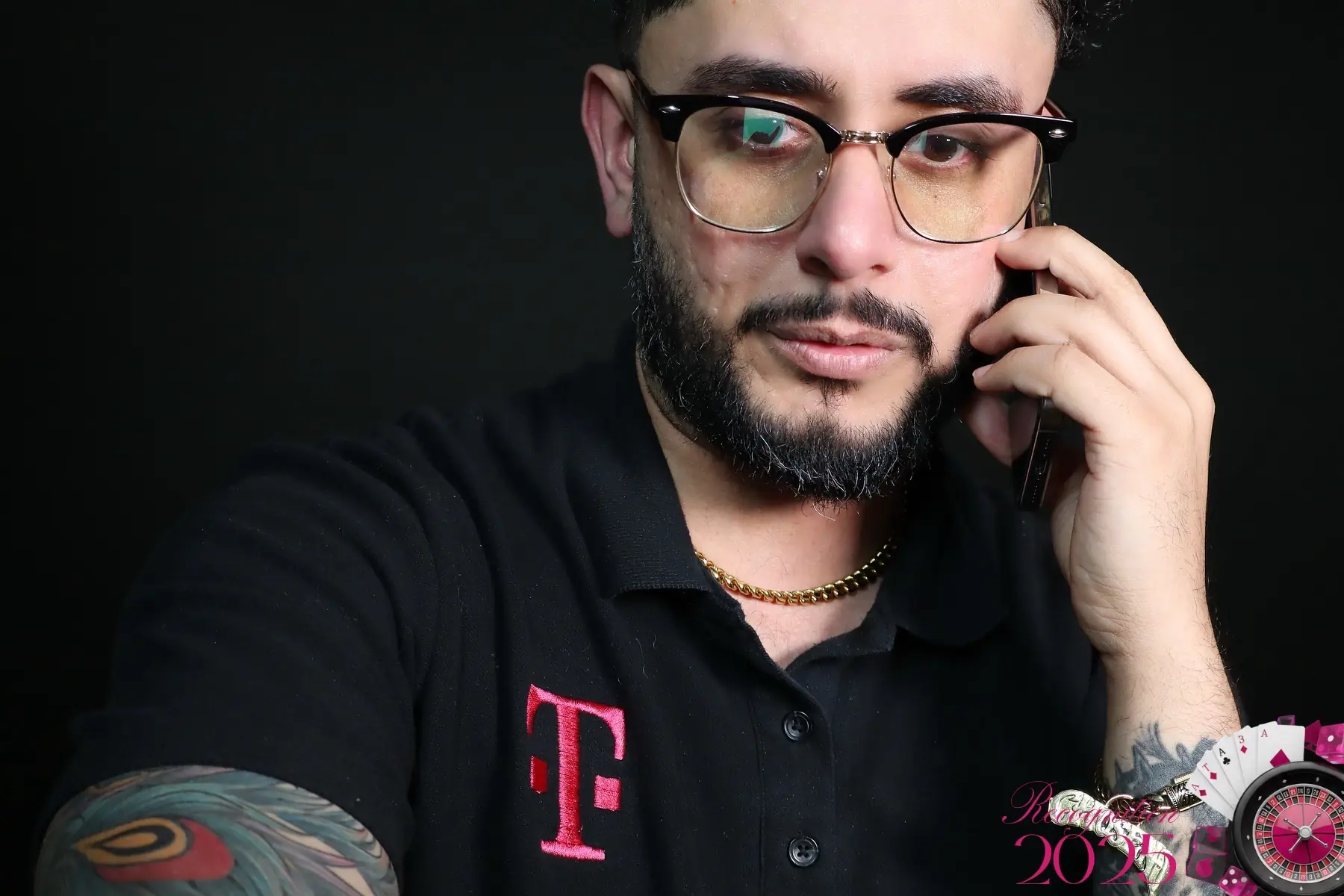 Editorial-style DSLR photo booth portrait