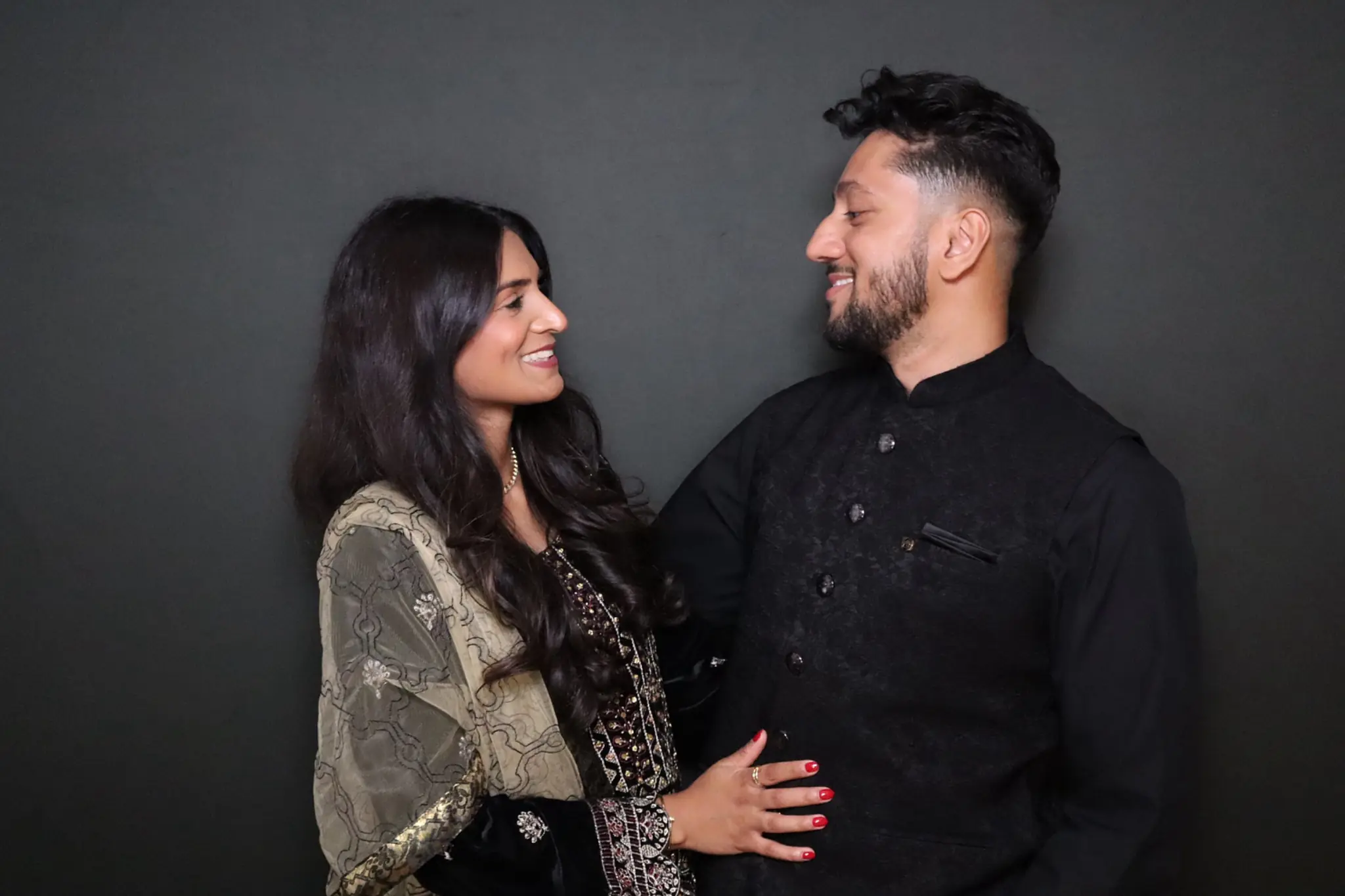 Polished couple portrait from an elegant private event by Images & Creations